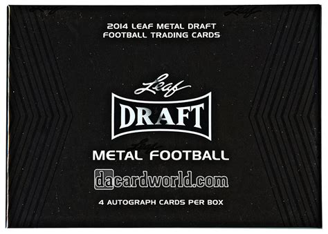 2014 leaf metal draft football hobby box|2014 Leaf Draft Football Checklist, Set Info, Boxes, .